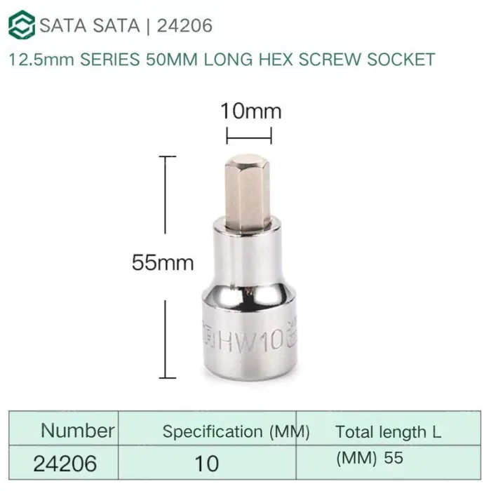 Dafei 10mm with a total length of 55mm-24206