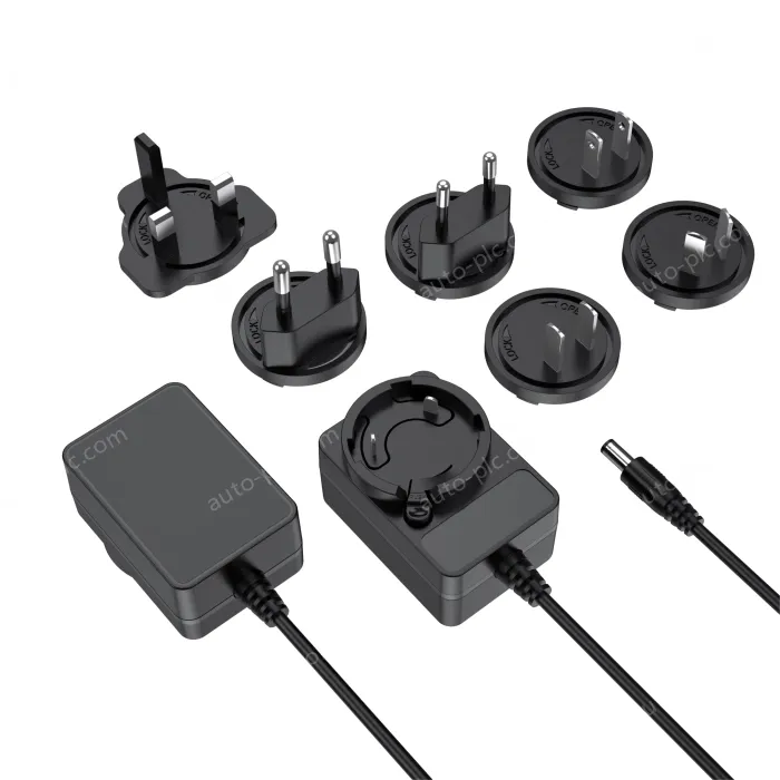 Multi-specification interchangeable pin power adapter 24V2A