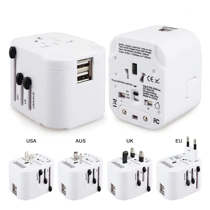 Gifts Hot sales travel adapter KRUSB-WLG3329B