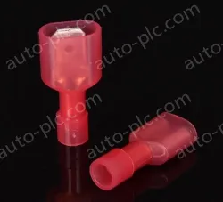 FDFN1.25-250(Red male and female)Fully insulated terminal with cold crimp termination