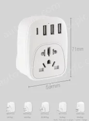 Universal to US plug adapter KRSAP-WLH010331