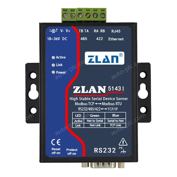 ZLAN5143I Full-isolation Serial Device Server