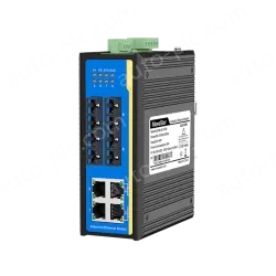 [100 Gigabit 4 Optical 4 Electrical] Ring Network Management Industrial Switch