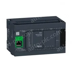 TM241CEC24U logic controller, Modicon M241, 24 IO, transistor, NPN, Ethernet CAN master