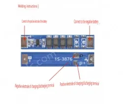 Lithium battery overcharge, overdischarge, overcurrent, short-circuit charging protection board 3.7V 2.5A