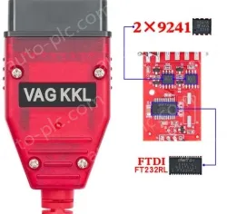 VAG KKL 409 for Volkswagen 409.1 Dual Real 9241A Red Board Diagnostic Cable FT232RL