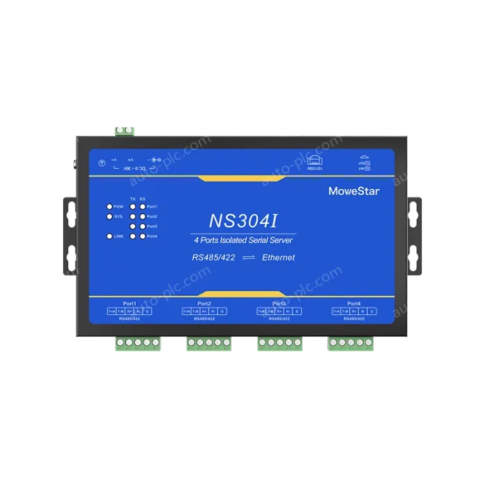4 Ports RS485/422 Serial to 100M Ethernet Opto-isolated Server