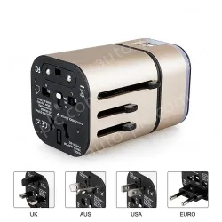2USB travel adapter KRUSB-WLG3326B