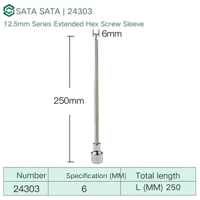 Dafei 6mm with a total length of 250mm-24303