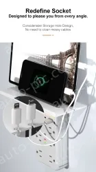 6 AC Outlets Surge Protector Wall Outlet Shlef