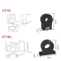 Precision current transformer CT10-5k-50 closed transformer