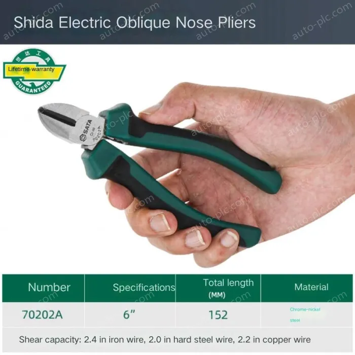 6" diagonal pliers Power grade 70202A