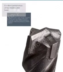 Four-pit 5 series rotary hammer drill bit 18x150x200