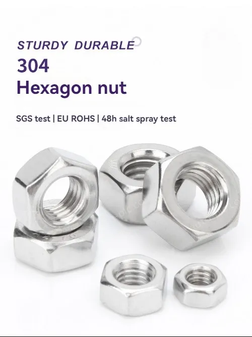 External hexagon nut 316 stainless steel-M18