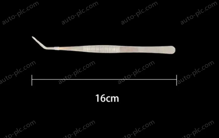Stainless steel tweezers Curved tip (thick) 16cm