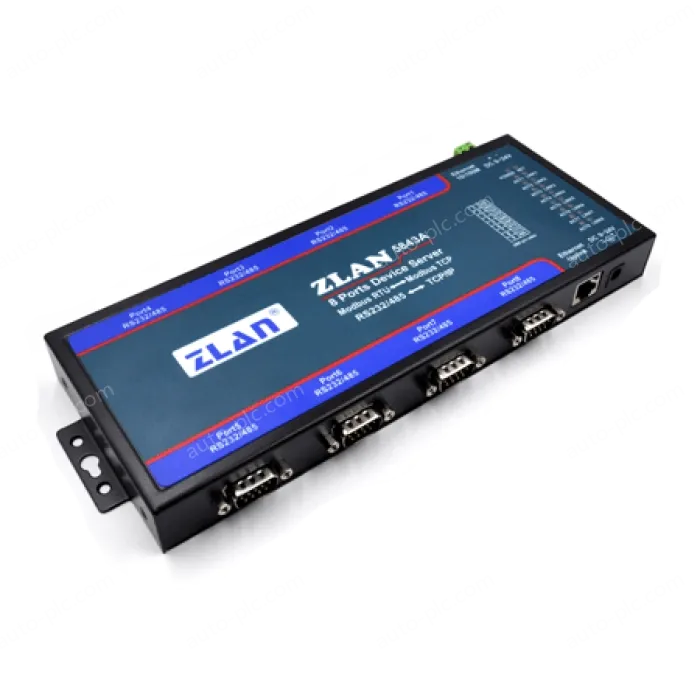 8 RS232 serial ports, 8 RS485 serial ports Serial Device Server