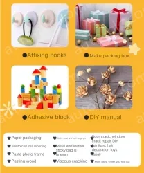 20W children's powder + 20 glue sticks + storage bag