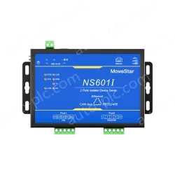 1 Port CAN-bus + 1*RS232/485 To Ethernet Opto-isolated Wall-mounted Ethernet CAN-bus Server