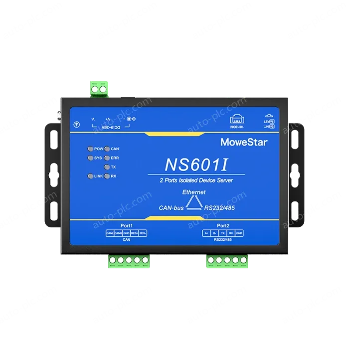1 Port CAN-bus + 1*RS232/485 To Ethernet Opto-isolated Wall-mounted Ethernet CAN-bus Server