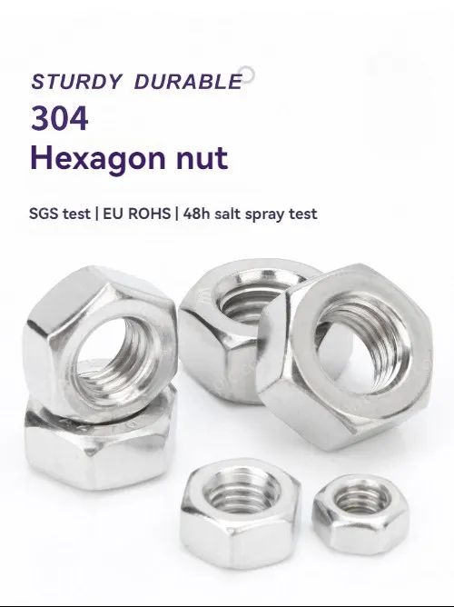 External hexagon nut 201 stainless steel-M20