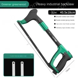 Heavy Duty Industrial Grade Hacksaw Contains 4 carbon hacksaw blades with a saw body to store saw blades