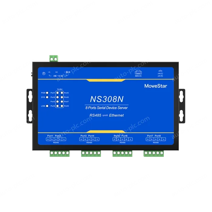 8 Ports RS485 Serial to 100M Ethernet Server