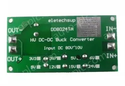DC-DC high-voltage buck module regulated power board converters Input DC 10~80V Output 5V