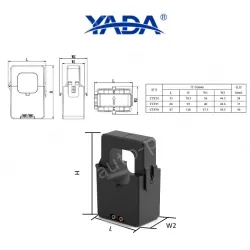 CTF50-600A/5A miniature open current transformer snap-on transformer for retrofitting