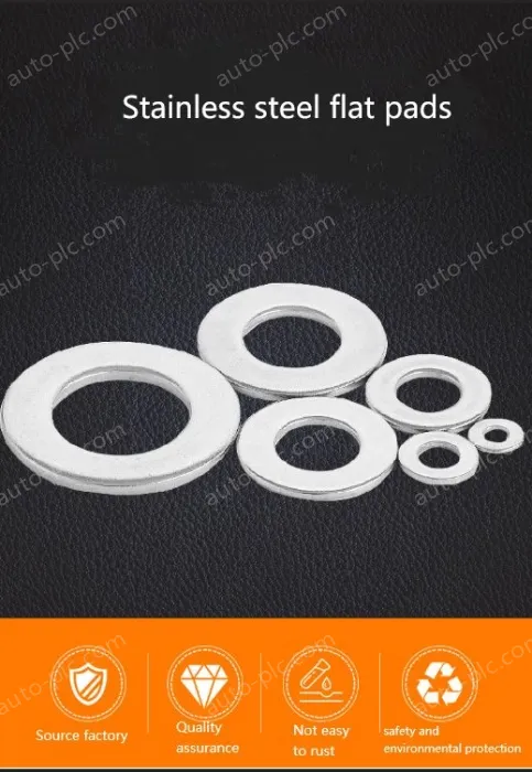 Gasket metal round flat gasket washer with hole five gold washer meson fastening washer