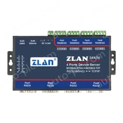 4 RS232 serial ports and 4 RS422/485 serial ports Serial Device Server