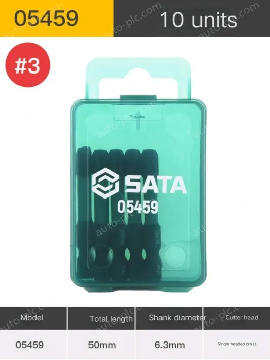 10Pcs single head cross #3 full length 50mm-05459