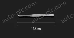 Stainless steel tweezers Straight round head (thick) 12.5cm