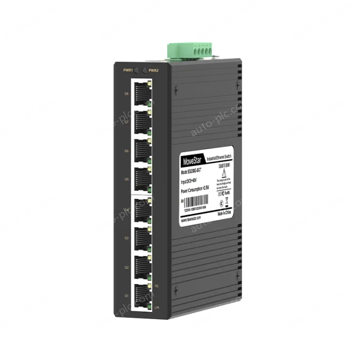 8 Ports Gigabit T(x) Din-Rail Unmanaged Industrial Ethernet Switch