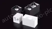 Surface-mounted square cob spotlights 20W