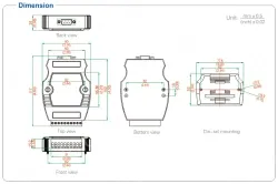 UOTEK Industrial RS-232 to RS-485/422 Converter with Isolation