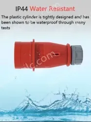 32A5 pole 400V concealed tilt plug