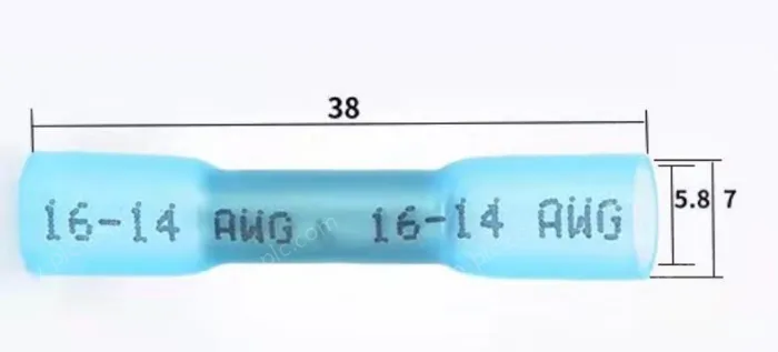 BHT2blue-Heat Shrink Terminals