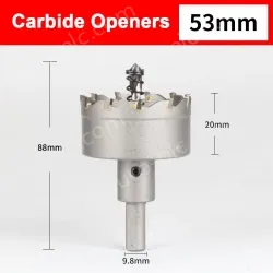 Stainless steel special hole opener 53mm