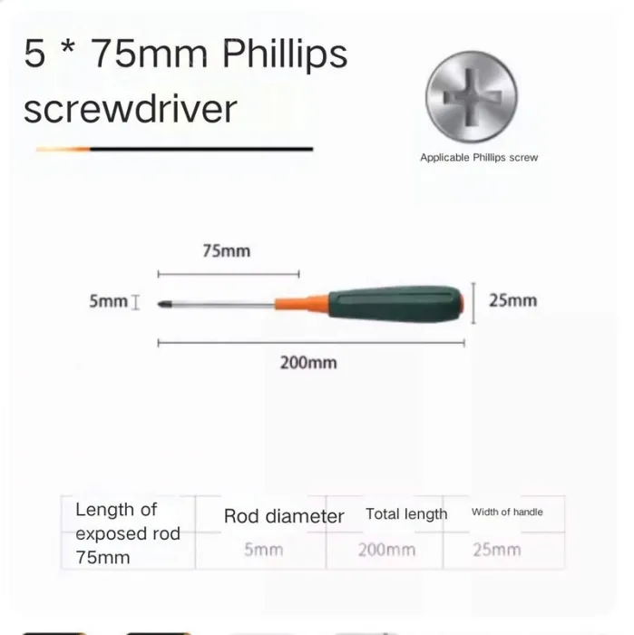 Phillips screwdriver 5*75
