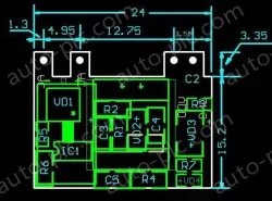 Small, safe isolated, regulated power supply switching power supply module 24V2A