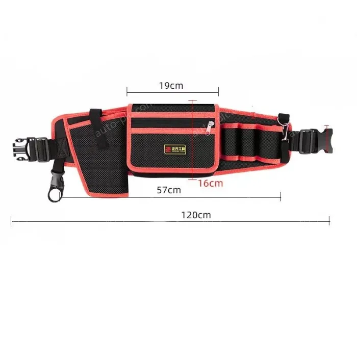 Hand drill bag + waist bag + mineral water hook