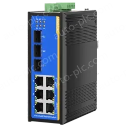 [3 Gigabit + 6 Gigabit Battery] ring network management industrial switch