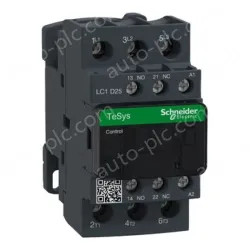 LC1D25U7C TeSys Deca Contactor, 3 Pole (3NO), AC-3/AC-3e, <=440V, 25A, 240VAC, Screw Terminal
