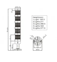 Combined warning lights NLT-50（4F）