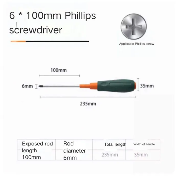 Phillips screwdriver 6*100