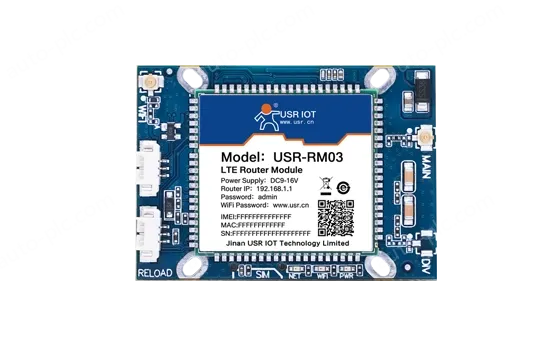 Dual-network port 4G wireless router module