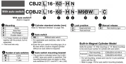 With End Lock CBJ2 Series ø16