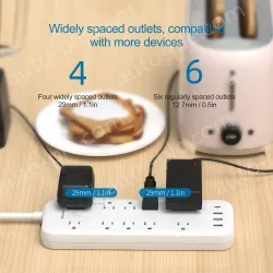 New 10 AC Outlets Surege Protector Power Strip