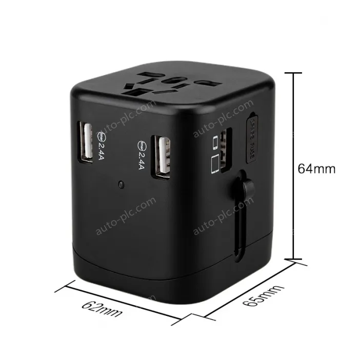 Universal travel adapter with 4 USB KRUSB-WLG3321B