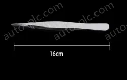 Stainless steel tweezers Straight tip (thick) 16cm